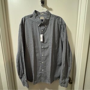 J. Crew Men’s Slim Fit Stretch Secret Wash Shirt in Vintage Navy